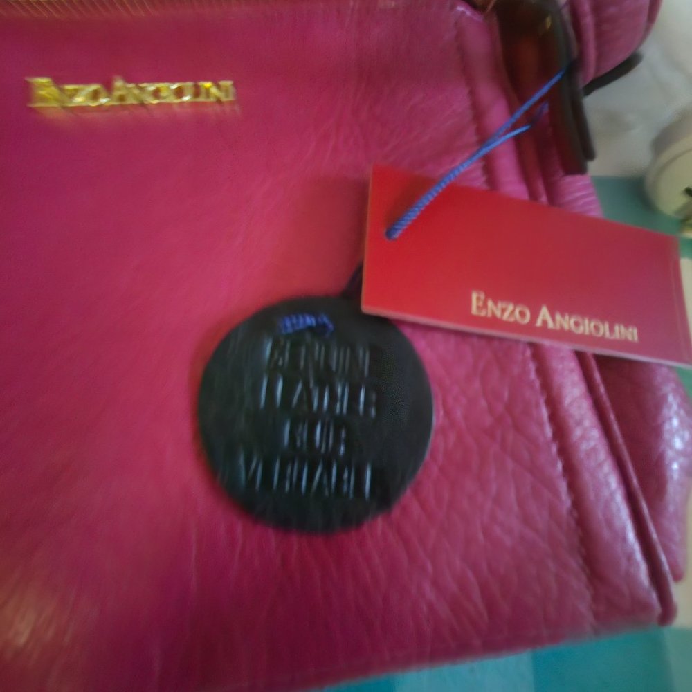 Red leather crossbody